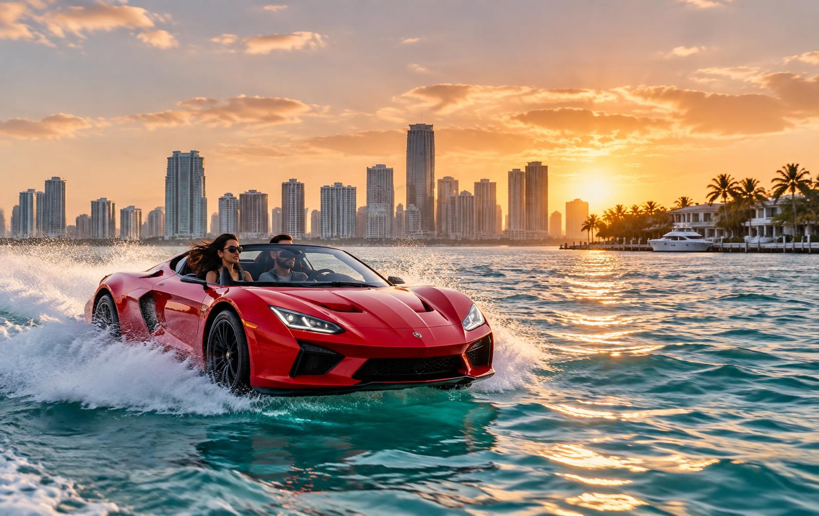 Jetcar Rental on the water in Miami