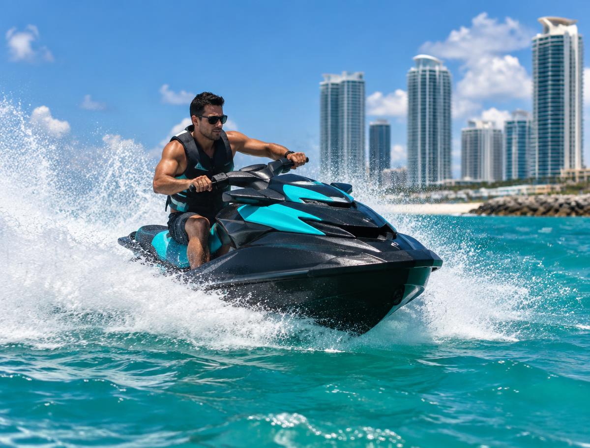 Jet Ski Rental on the water in Miami